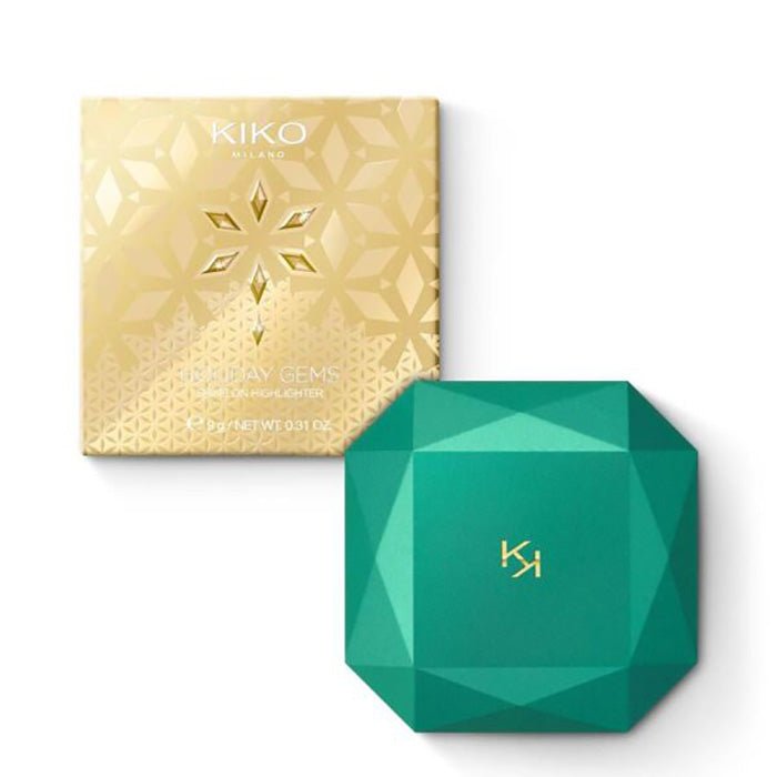 Kiko Holiday Gems Shine On Highlighter 9g, Highlighting and Illuminating the Face and Body, Radiant Finish