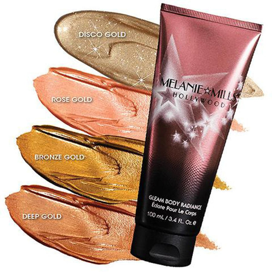 Melanie Mills Hollywood Gleam Body Radiance 30ml 100ml, Makeup, Moisturizer, Glow for Face Body