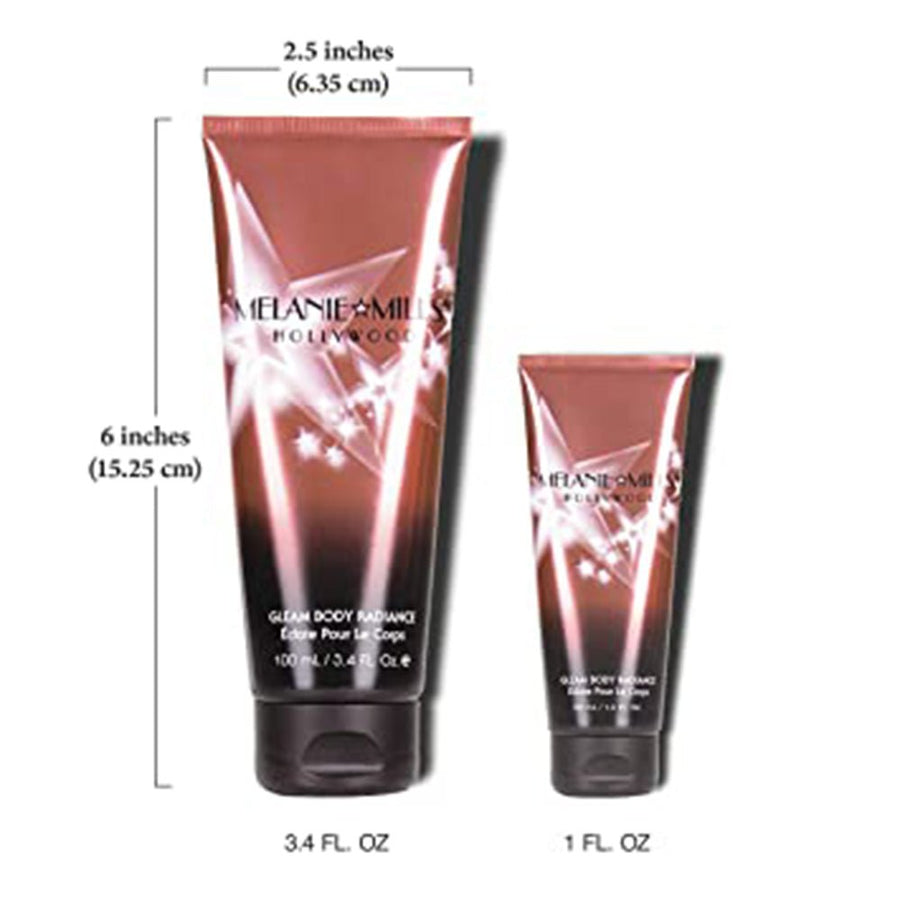 Melanie Mills Hollywood Gleam Body Radiance 30ml 100ml, Makeup, Moisturizer, Glow for Face Body