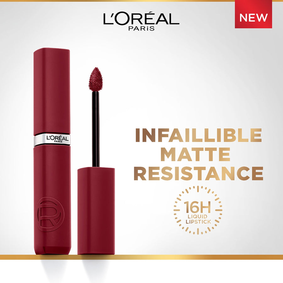 L'Oreal Infallible Matte Resistance Liquid Lipstick 5ml | Ramfa Beauty #color_500 Wine Not
