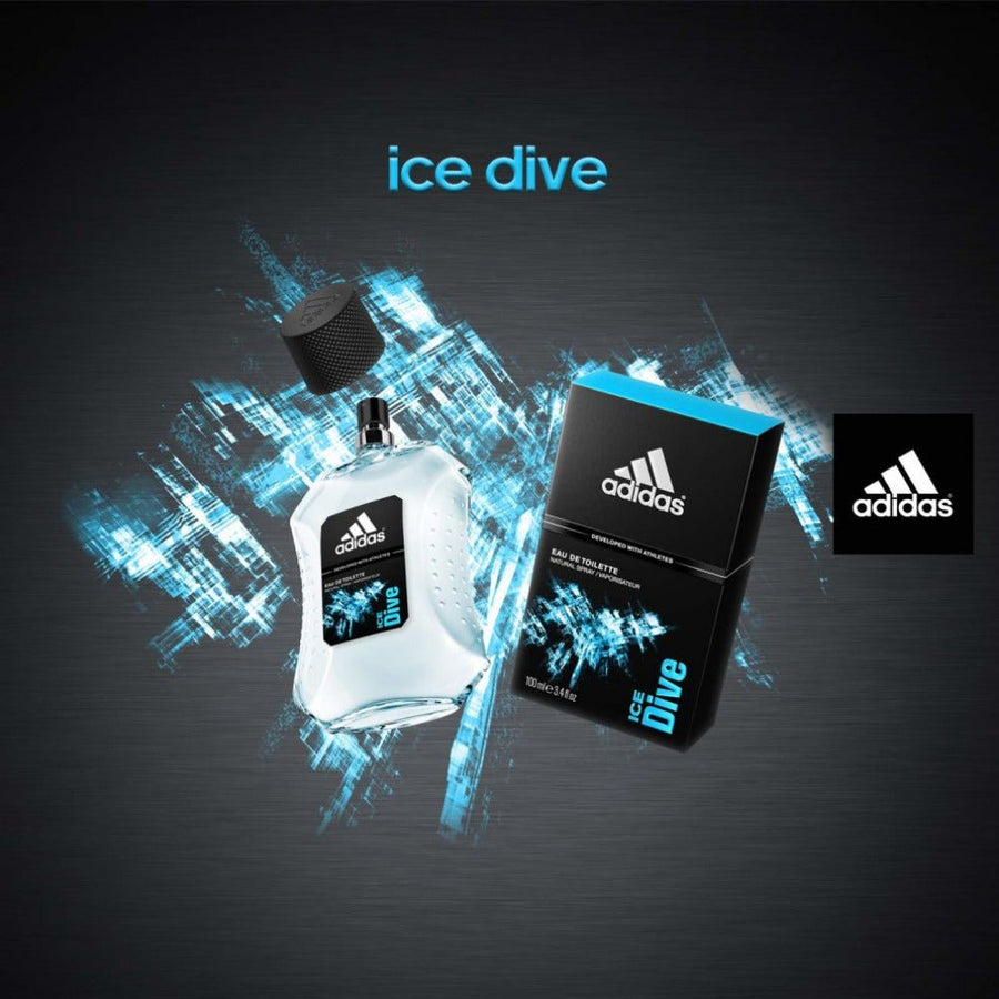 Adidas Ice Dive Men Perfume 3.4oz 100ml EAU DE TOILETTE SPRAY  