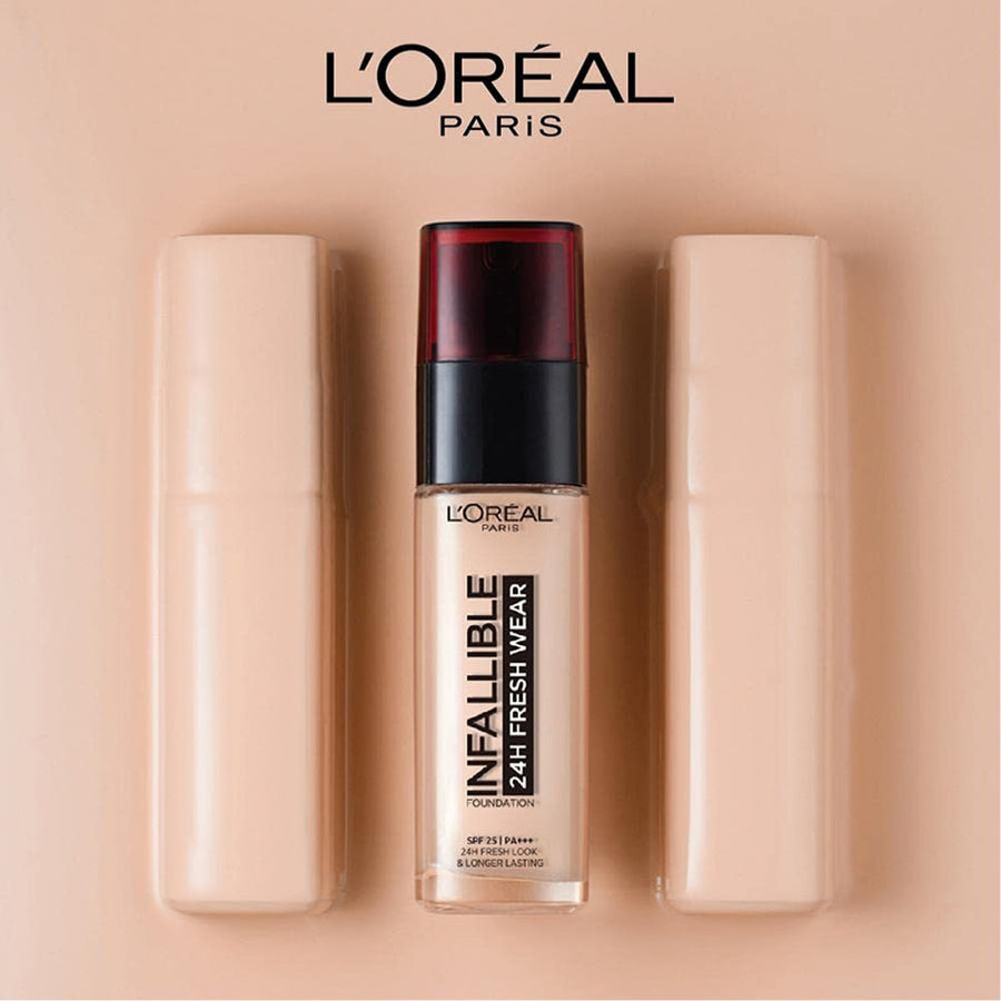 L'Oreal Paris Infallible 24H Liquid Foundation 30ml, Hydrating, Waterproof, Full Coverage Base