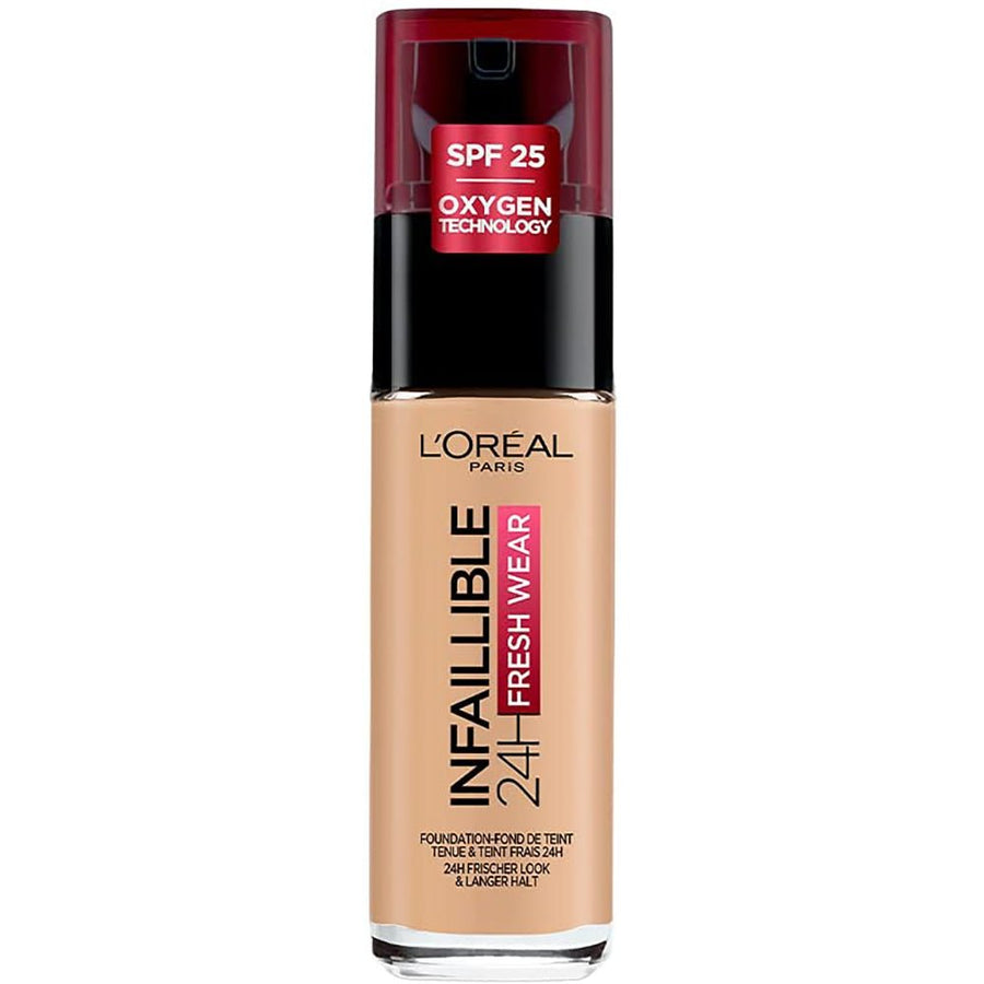 L'Oreal Paris Infallible 24H Liquid Foundation 30ml, Hydrating, Waterproof, Full Coverage Base #color_200 Golden Sand