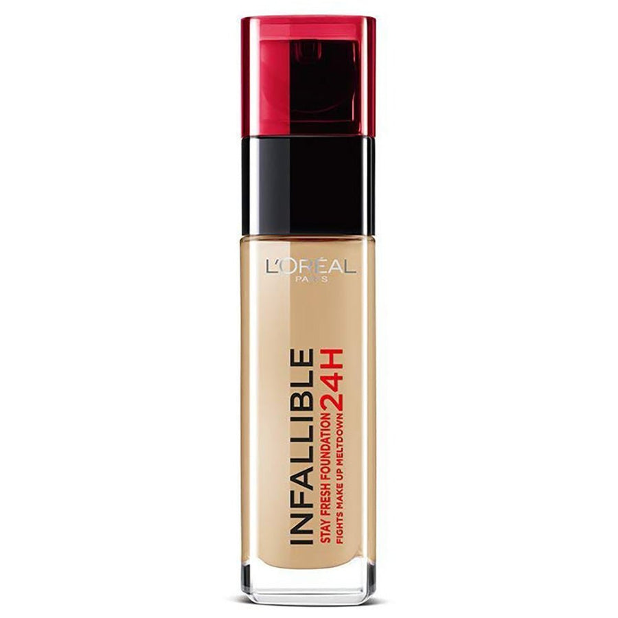 L'Oreal Paris Infallible 24H Liquid Foundation 30ml, Hydrating, Waterproof, Full Coverage Base #color_220 Sand