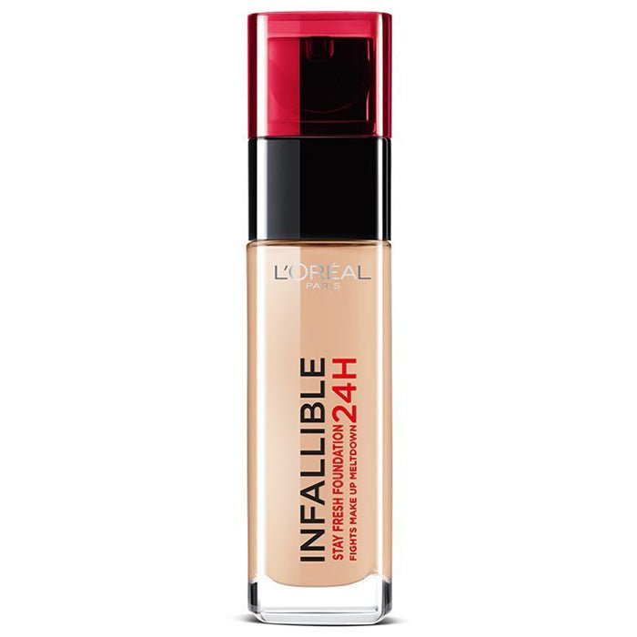 L'Oreal Paris Infallible 24H Liquid Foundation 30ml, Hydrating, Waterproof, Full Coverage Base #color_145 Rose Beige