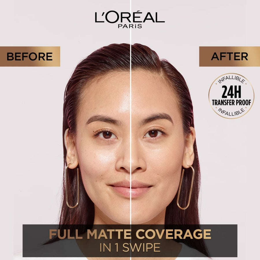 L'Oreal Infallible 24H Fresh Wear Powder Foundation 9g, Mattifies, Flawless Fresh Look #color_Golden Sun