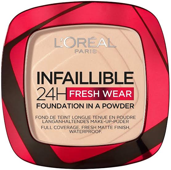 L'Oreal Infallible 24H Fresh Wear Powder Foundation 9g, Mattifies, Flawless Fresh Look #color_020 Ivoire