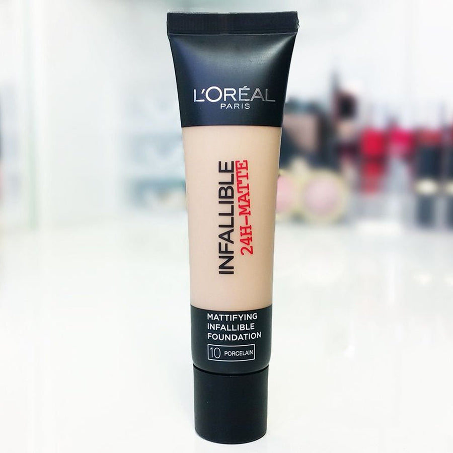 L'Oreal Paris Infallible 24H Matte Foundation 35ml, Long-Lasting, Matte Coverage, Second-Skin Finish