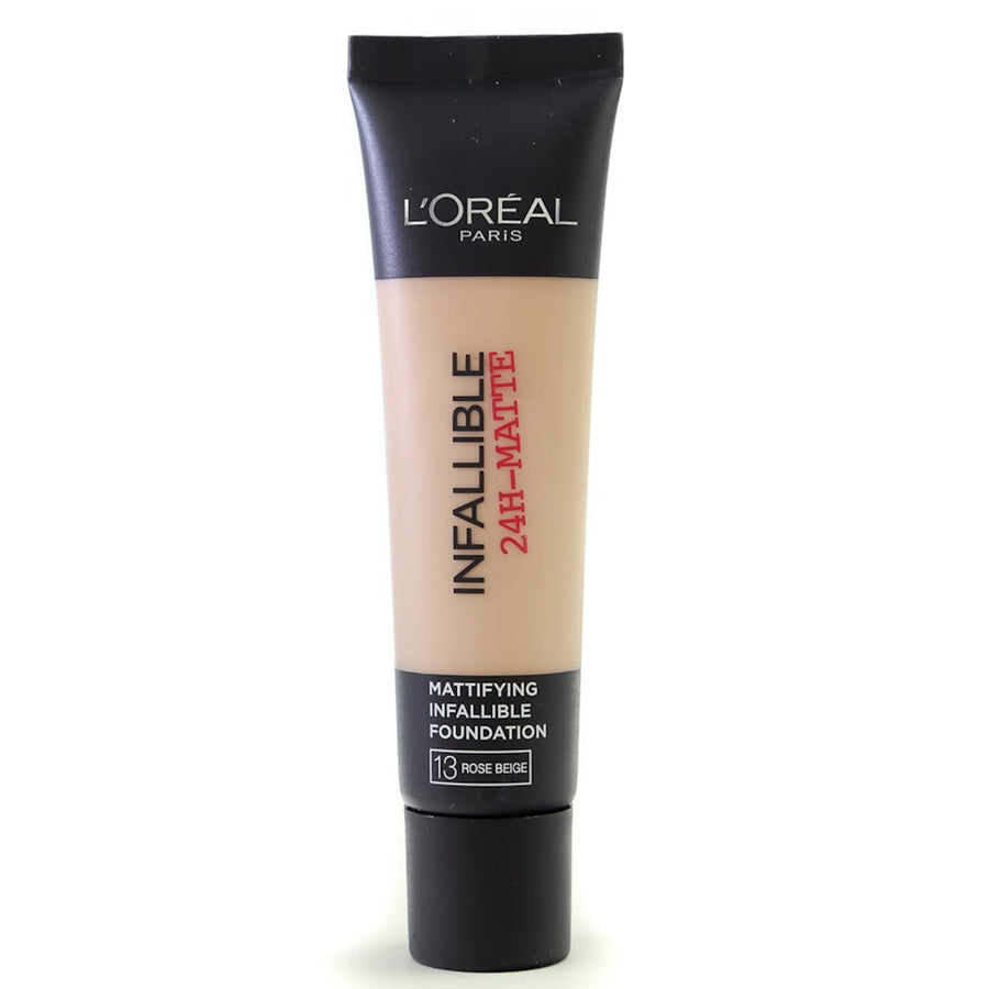 L'Oreal Paris Infallible 24H Matte Foundation 35ml, Long-Lasting, Matte Coverage, Second-Skin Finish #color_13 Rose Beige