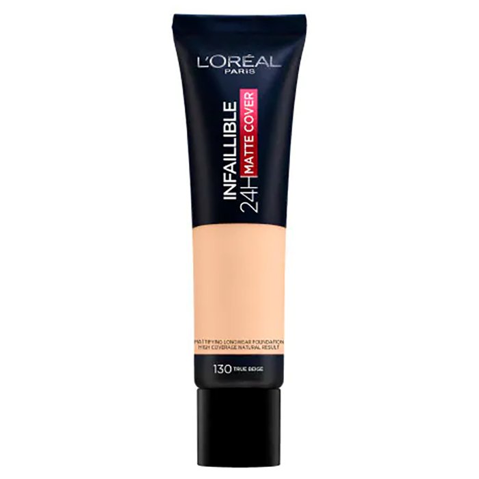 L'Oreal Paris Infallible 24HR Matte Cover Foundation 30ml, Long-Lasting Foundation, Mattifying Effect #color_130 True Beige