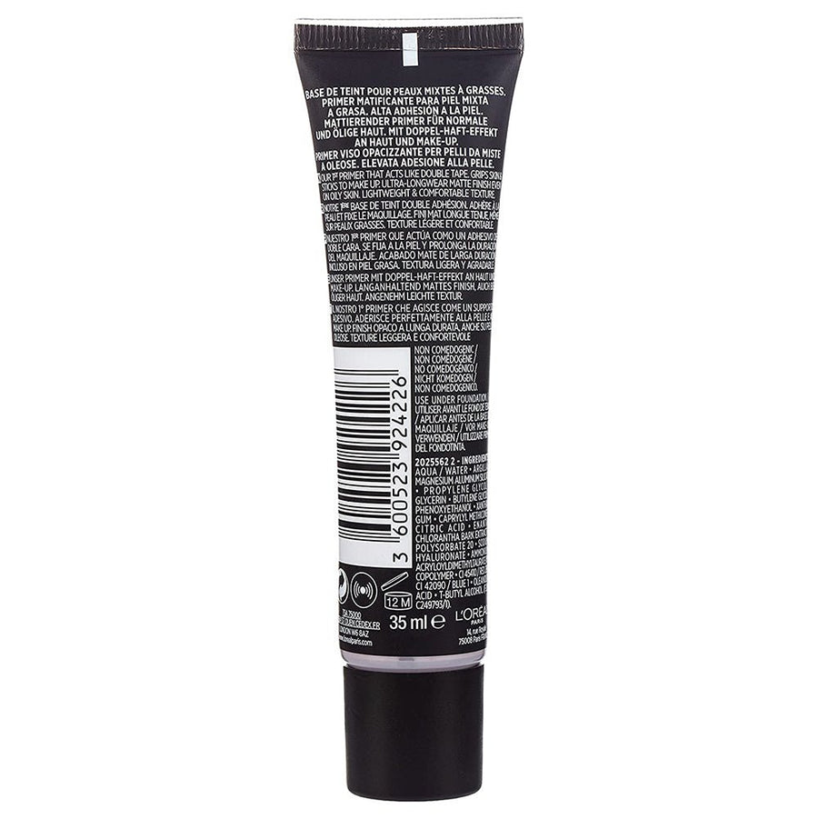 L'Oreal Paris Infallible Super Grip Primer Combination to Oily Skin Face Primer 1.18oz 35ml Clear 