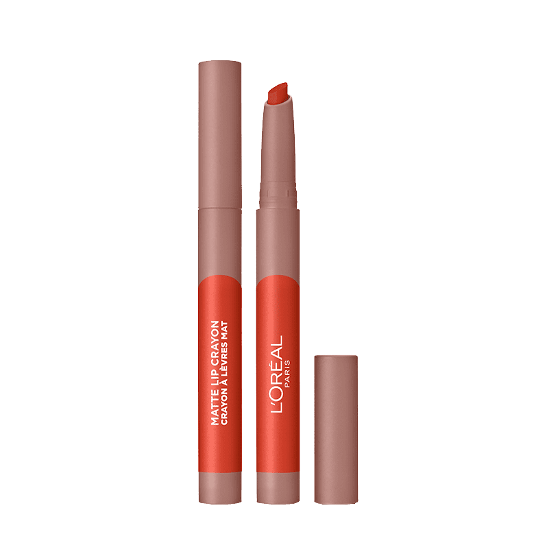 L'Oreal Paris Infallible Very Matte Lip Crayon Lipstick 1.3g, Jojoba Oil, Vitamin E, Matte Finish #color_110 Caramel Rebel