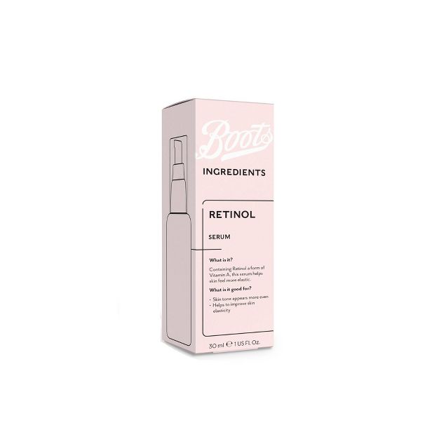 Boots Ingredients Retinol Serum Skin Elasticity Skincare 1.0oz 30ml