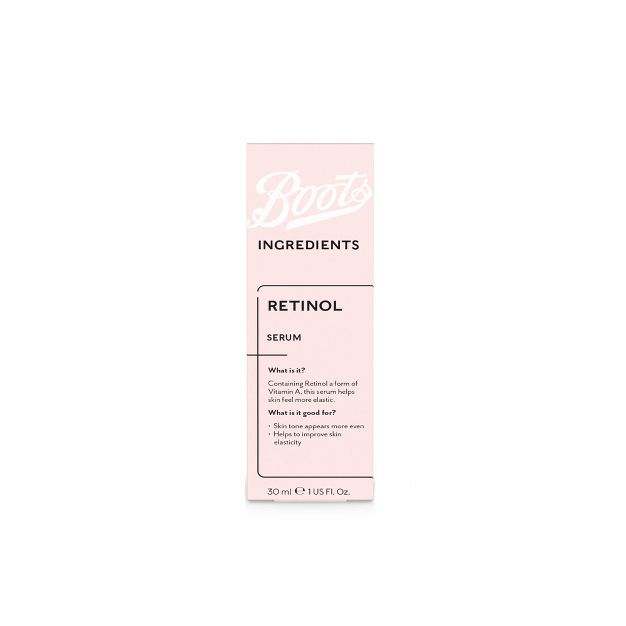 Boots Ingredients Retinol Serum Skin Elasticity Skincare 1.0oz 30ml