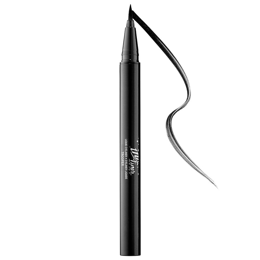 Kat Von D Ink Liner Waterproof Liquid Eye Liner Trooper Black Eyeliner 0.02oz 0.55ml, Felt Tip Applicator