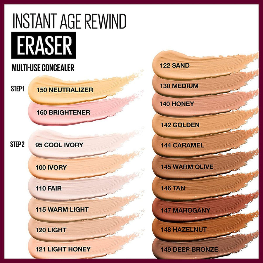 Maybelline Instant Age Rewind Eraser Dark Circles Concealer 6ml, Hydrate, Conceal, Contour and Correct 