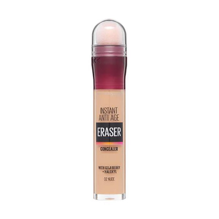 Maybelline Instant Anti Age Eye Concealer 6ml, Bestselling, Hydrates, Conceals, Contours and Corrects #color_02 Nude