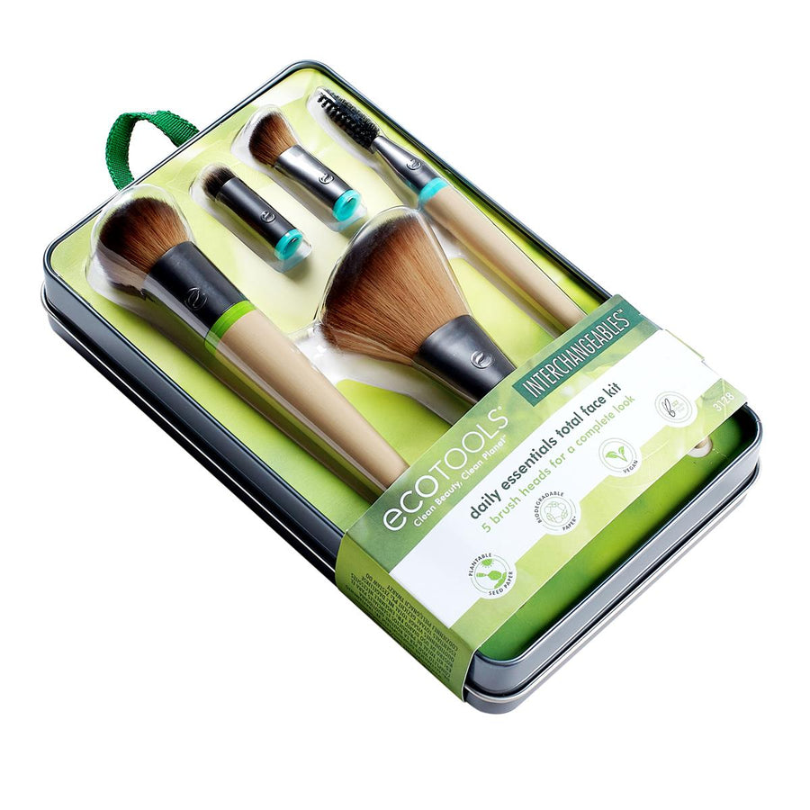 Ecotools Interchangeables Daily Essentials Total Face Kit 5 Brushes Makeup Brush Set