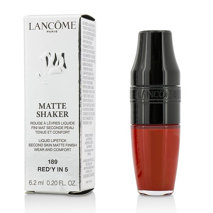 Lancome Matte Shaker 6.2ml Highly Pigmented Matte Liquid Lipstick #color_189 Red Y IN5