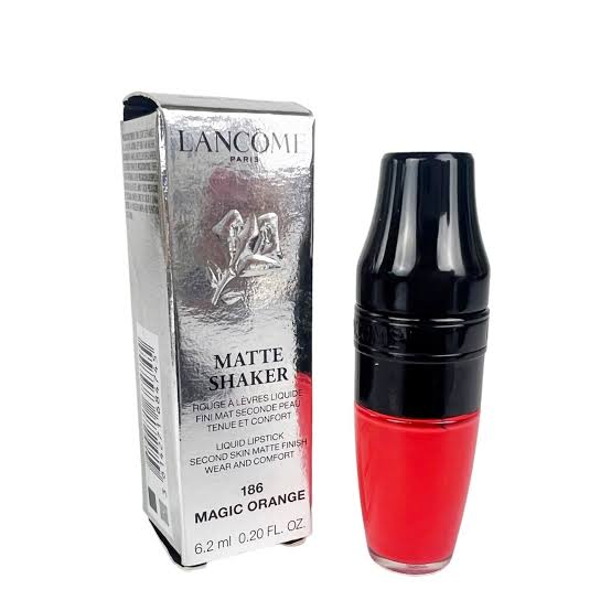 Lancome Matte Shaker 6.2ml Highly Pigmented Matte Liquid Lipstick #color_186 Magic Orange