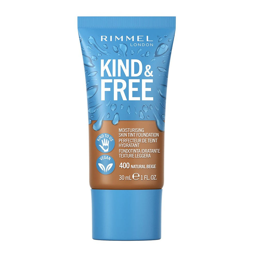 Rimmel Kind & Free Moisturising Skin Tint Foundation 30ml, Lightweight, Sheer Formula #color_. 400 Natural Beige