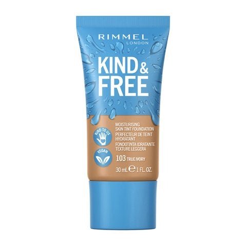 Rimmel Kind & Free Moisturising Skin Tint Foundation 30ml, Lightweight, Sheer Formula #color_.103 True Ivory