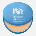 Rimmel Kind & Free Pressed Powder 10g, Instantly Mattifies Skin and Reduces Shine, Perfume Free #color_020 Light