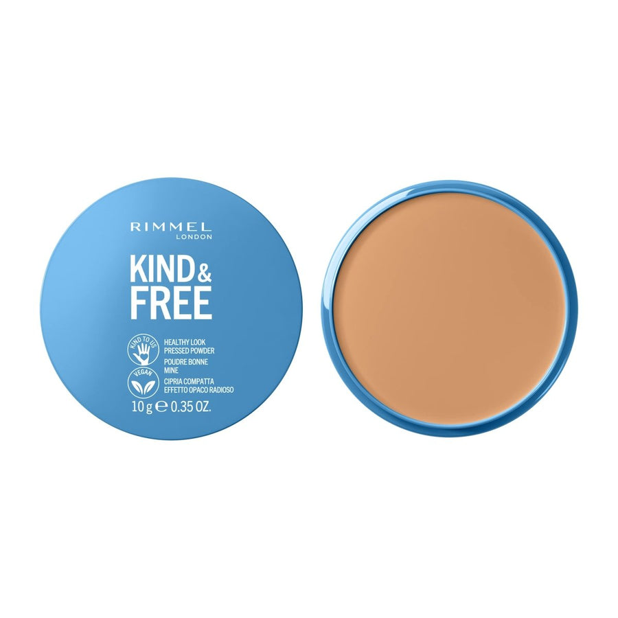 Rimmel Kind & Free Pressed Powder 10g, Instantly Mattifies Skin and Reduces Shine, Perfume Free #color_030 Medium