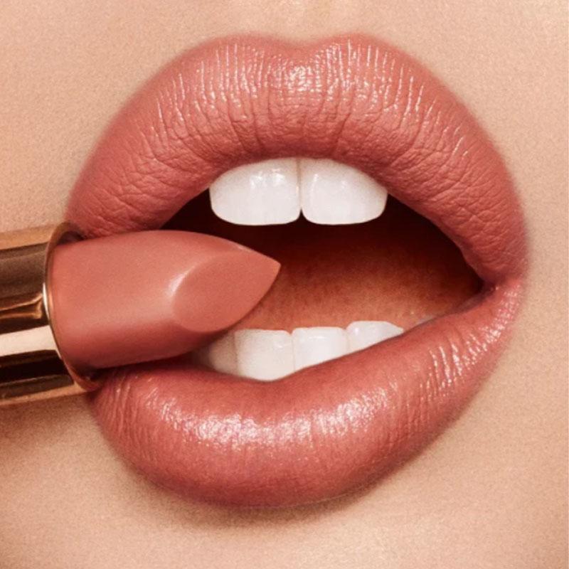 Charlotte Tilbury K.I.S.S.I.N.G Lipstick Lipstick 0.12oz 3.5 G Stoned Rose Hydrating satin lipstick with UV protection