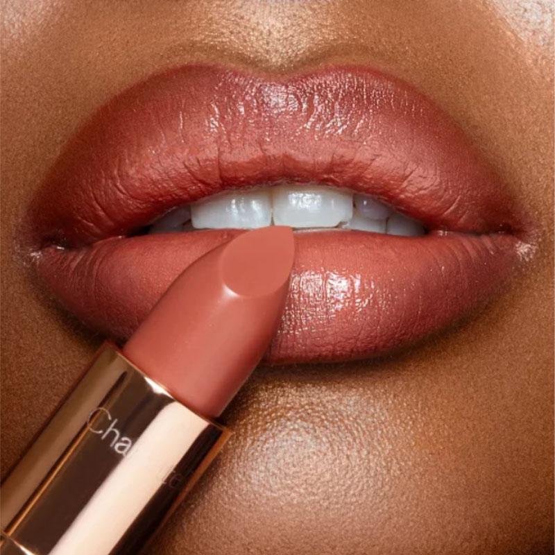 Charlotte Tilbury K.I.S.S.I.N.G Lipstick Lipstick 0.12oz 3.5 G Stoned Rose Hydrating satin lipstick with UV protection