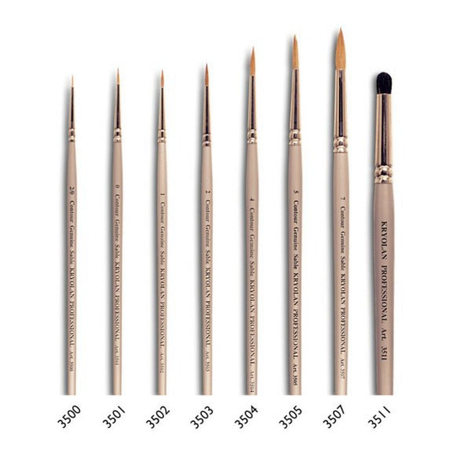 Kryolan Berlin Genuine Sable 3502 Eyeliner