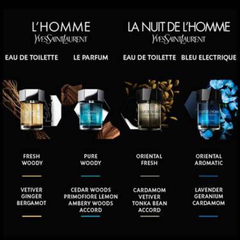 Yves Saint Laurent La Nuit De L'Homme Eau Electrique Men Perfume 3.4oz 100ml EAU DE TOILETTE SPRAY  