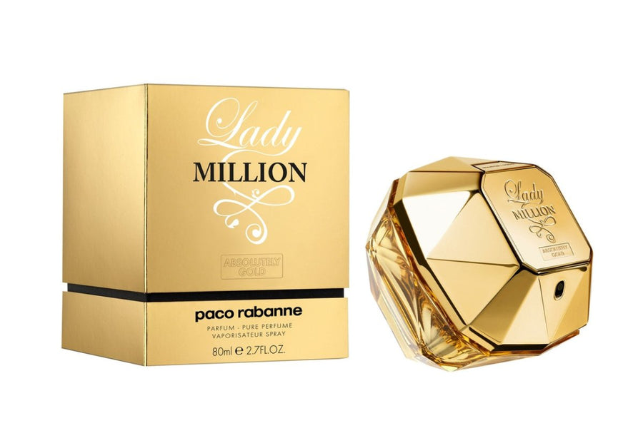 Paco Rabanne Lady Million Absolutely Gold Pure Women Perfume 2.5oz 80ml EAU DE PARFUM SPRAY  