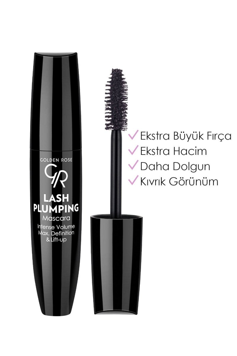 Golden Rose Lash Plumping Mascara Maximum Volume, Perfect Curves #color_Black