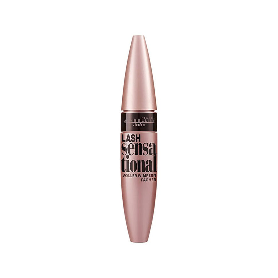 Maybelline Lash Sensational Mascara Black 0.32oz 9.5ml, Rose Hip Oil, Fanning Brush