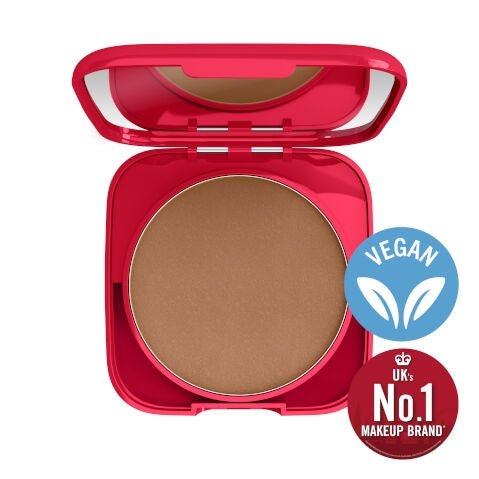 Rimmel Lasting Finish Compact Foundation 10g, Medium, Buildable, Natural Looking Coverage #color_011 Caramel