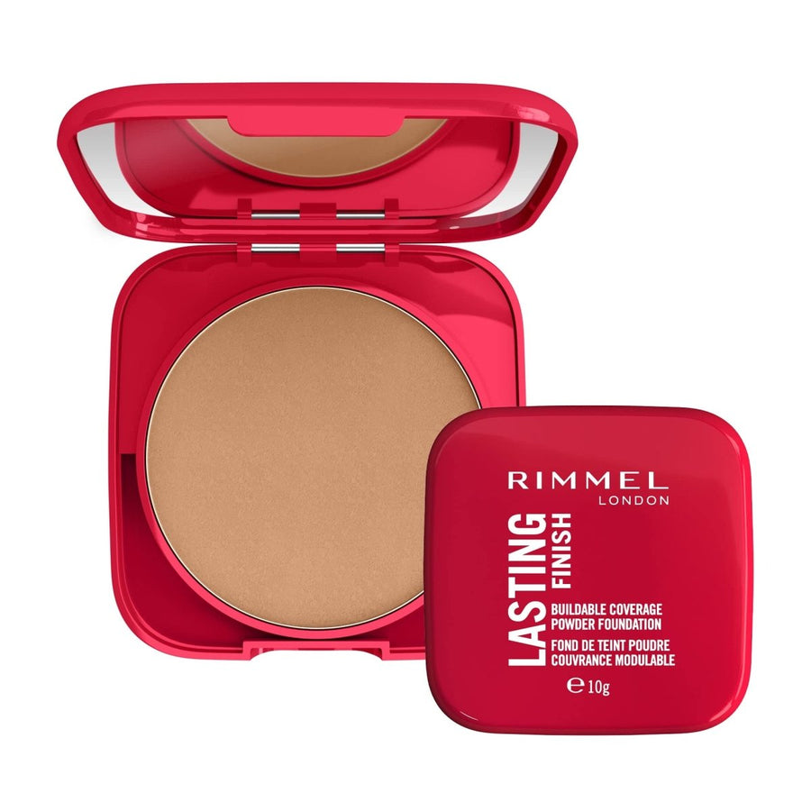 Rimmel Lasting Finish Compact Foundation 10g, Medium, Buildable, Natural Looking Coverage #color_005 Ivory