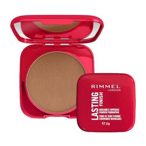 Rimmel Lasting Finish Compact Foundation 10g, Medium, Buildable, Natural Looking Coverage #color_011 Caramel