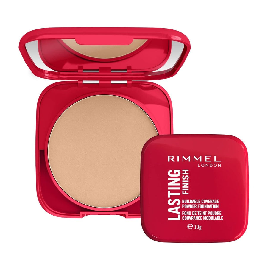 Rimmel Lasting Finish Compact Foundation 10g, Medium, Buildable, Natural Looking Coverage #color_01 Fair Porcelain