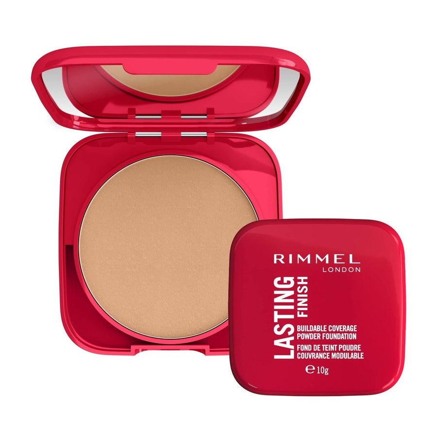 Rimmel Lasting Finish Compact Foundation 10g, Medium, Buildable, Natural Looking Coverage #color_002 Pearl