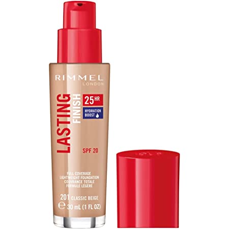 Rimmel Lasting Finish Foundation30ml, Full-Coverage, 35 Hour Wear, Breathable Formula #color_201 Classic Beige