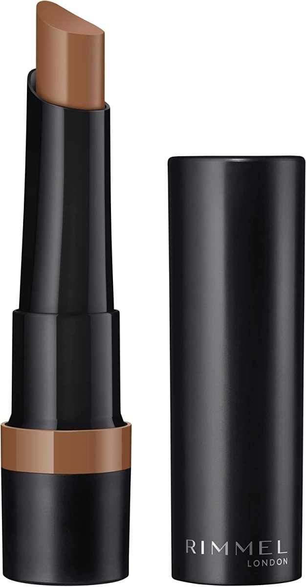 Rimmel Lasting Finish Matte Lipstick 0.08oz 2.1g, Pure Pigments, Blur-Effect Powders, Balm-Like Conditioners #color_710 Honey Nude