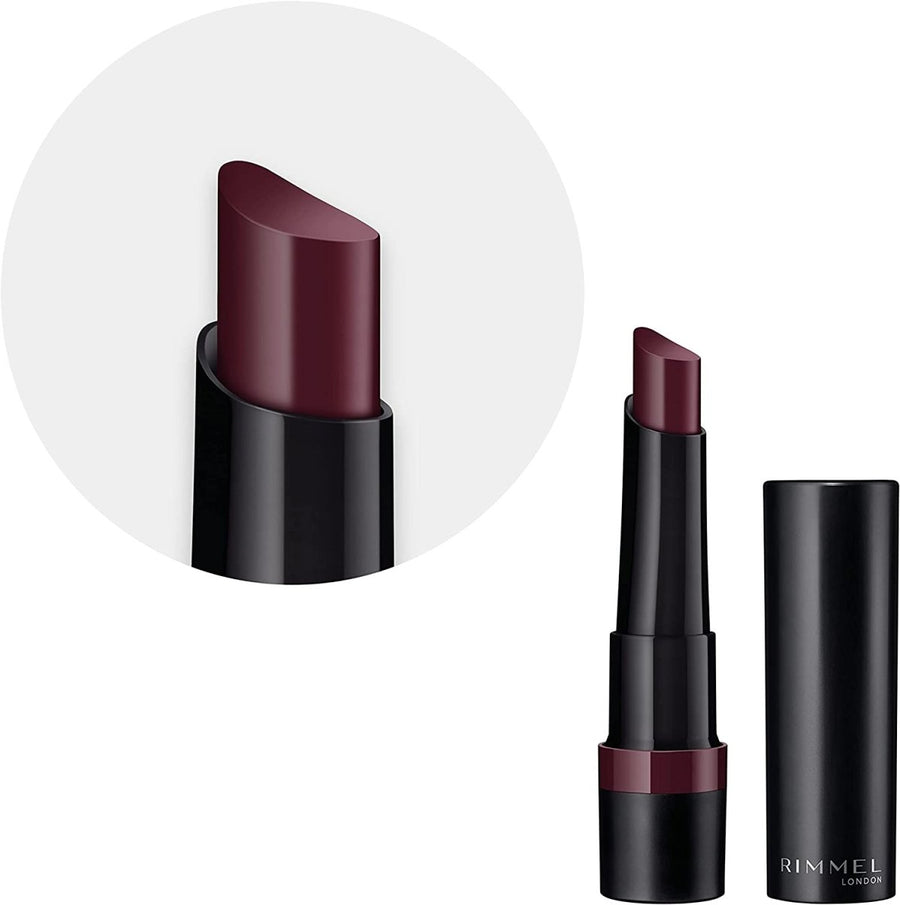 Rimmel Lasting Finish Matte Lipstick 0.08oz 2.1g, Pure Pigments, Blur-Effect Powders, Balm-Like Conditioners #color_480 Mulberry