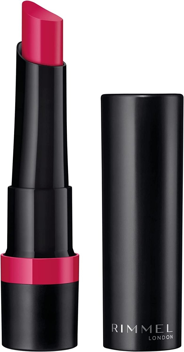 Rimmel Lasting Finish Matte Lipstick 0.08oz 2.1g, Pure Pigments, Blur-Effect Powders, Balm-Like Conditioners #color_170 Furious Fuchsia