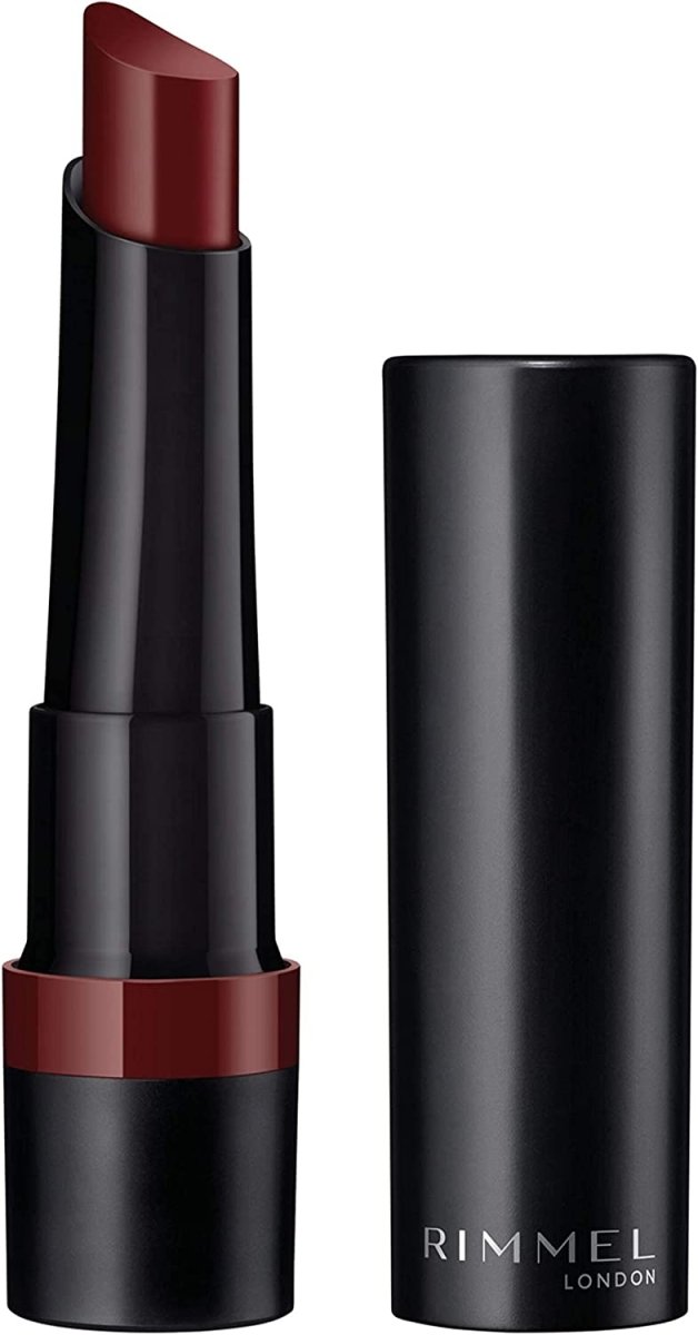 Rimmel Lasting Finish Matte Lipstick 0.08oz 2.1g, Pure Pigments, Blur-Effect Powders, Balm-Like Conditioners #color_560 Crimson Desire