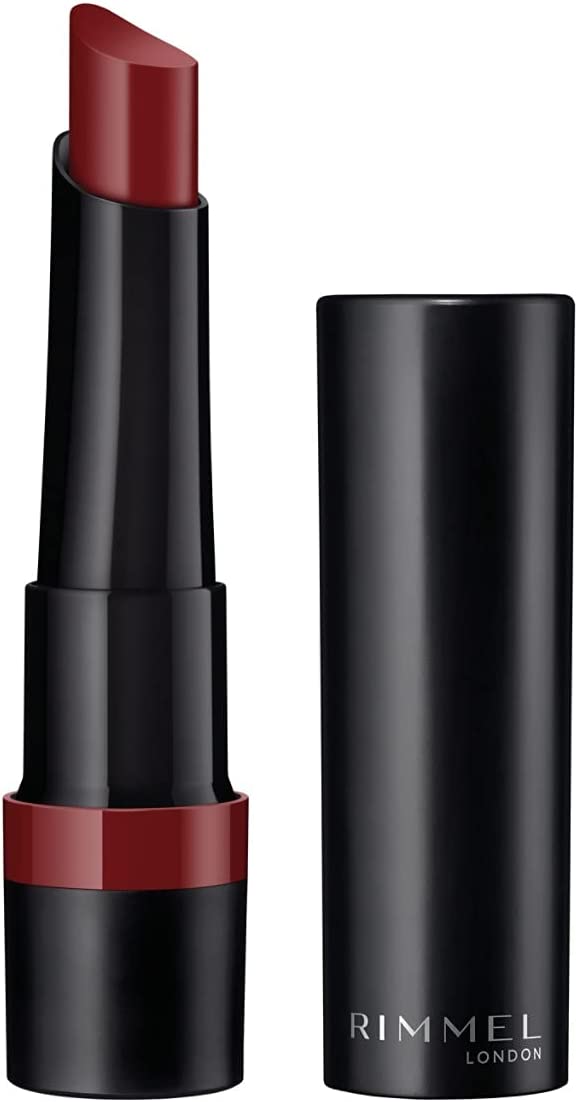 Rimmel Lasting Finish Matte Lipstick 0.08oz 2.1g, Pure Pigments, Blur-Effect Powders, Balm-Like Conditioners #color_530 Hollywood Red