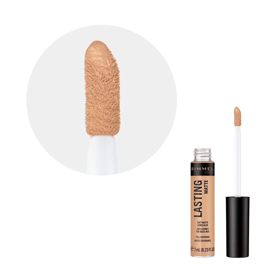 Rimmel Lasting Matte Concealer7ml, Covers Blemishes and Dark Circles #color_030 Sand