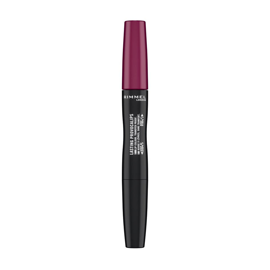 Rimmel Lasting Provocalips 16HR Lip Colour 2 Step 2.3ml, Transfer Proof Colour, Shine, and Hydration #color_440 Maroon Swoon