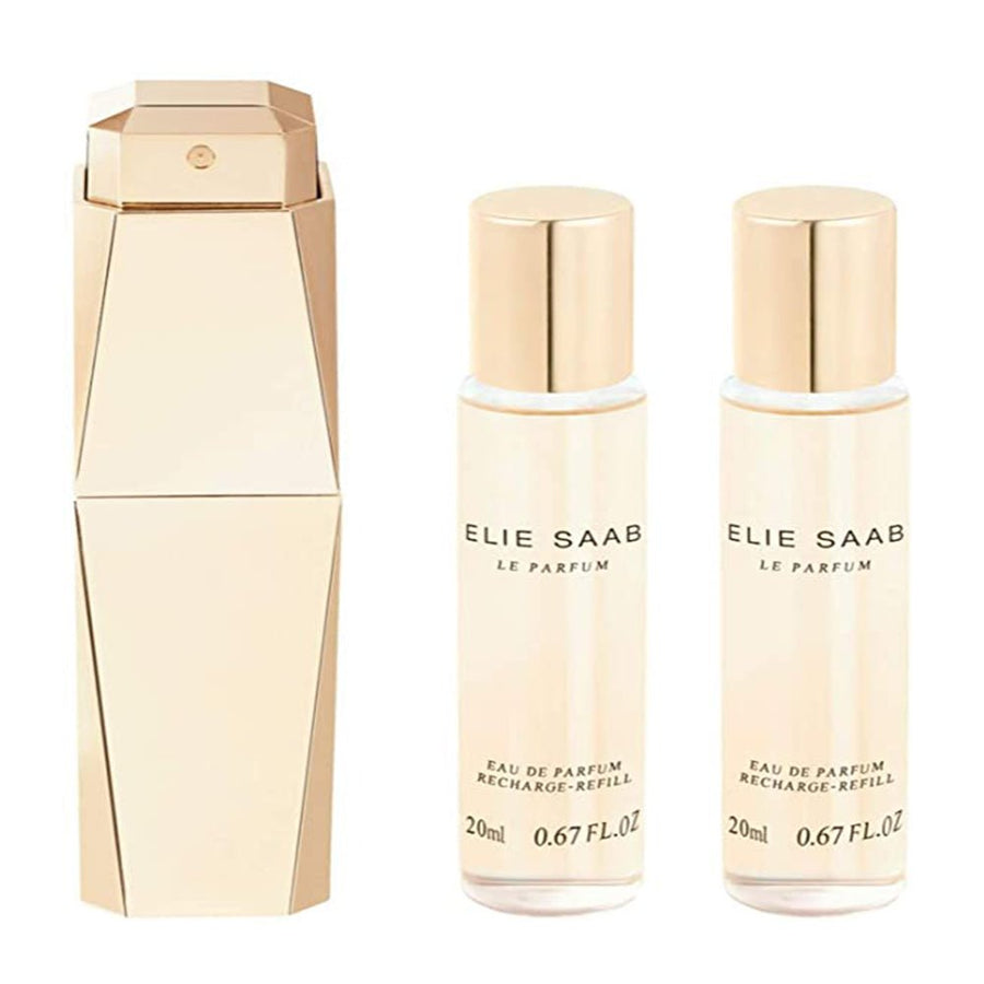 Elie Saab Le Parfum Women 20ml+ 2 Pc Refill Perfume 0.68oz 20ml EAU DE PARFUM SPRAY  