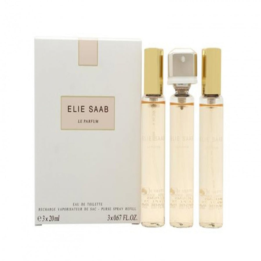 Elie Saab Le Parfum Women 20ml+ 2 Pc Refill Perfume 0.68oz 20ml EAU DE TOILETTE SPRAY  